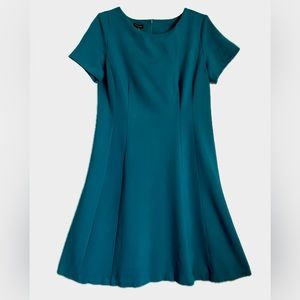 Talbots midi dress. Dark teal blue. Size 8 (fits size M)